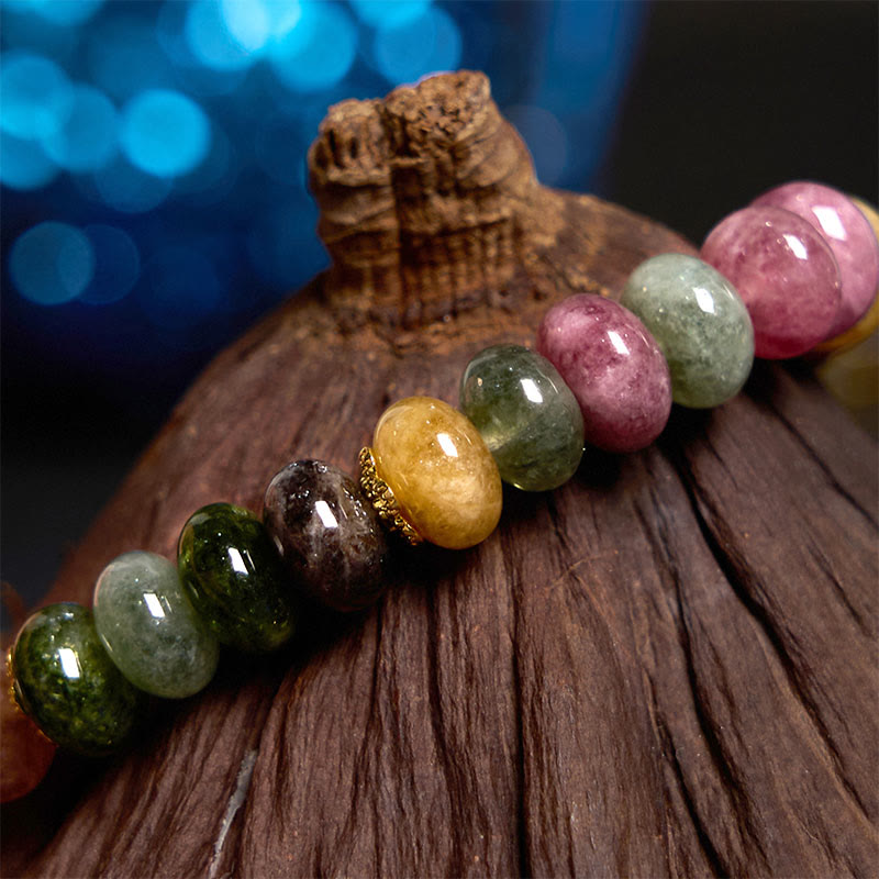 Buddha Stones トルマリン翡翠 安全・健康・愛を願うブレスレット
