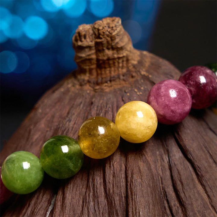 Buddha Stonesトルマリン ウィズダムフラワーブレスレット