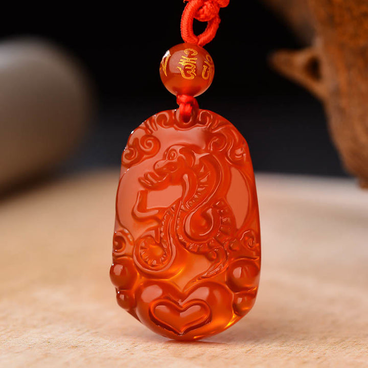 Buddha Stones十二支 赤瑪瑙 幸運のネックレスペンダント - image 5