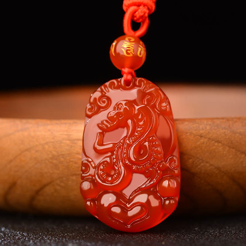 Buddha Stones十二支 赤瑪瑙 幸運のネックレスペンダント - image 3