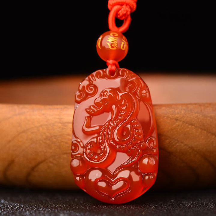 Buddha Stones十二支 赤瑪瑙 幸運のネックレスペンダント - image 3