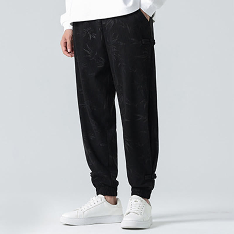 Buddha Stones秋冬 竹 メンズ フロッグボタン コーデュロイパンツ ポケット付き - image 15