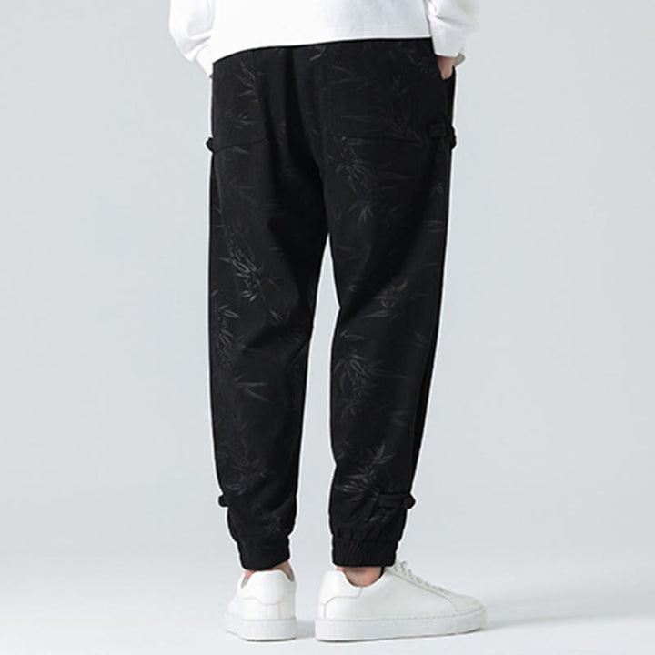 Buddha Stones秋冬 竹 メンズ フロッグボタン コーデュロイパンツ ポケット付き - image 12