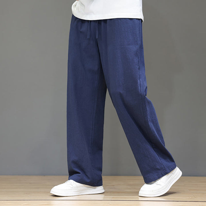 Buddha Stonesメンズ 夏用ストレートレッグパンツ（ポケット付き） - スチールブルー - US/UK/AU46、 EU56 (5XL) - image 0