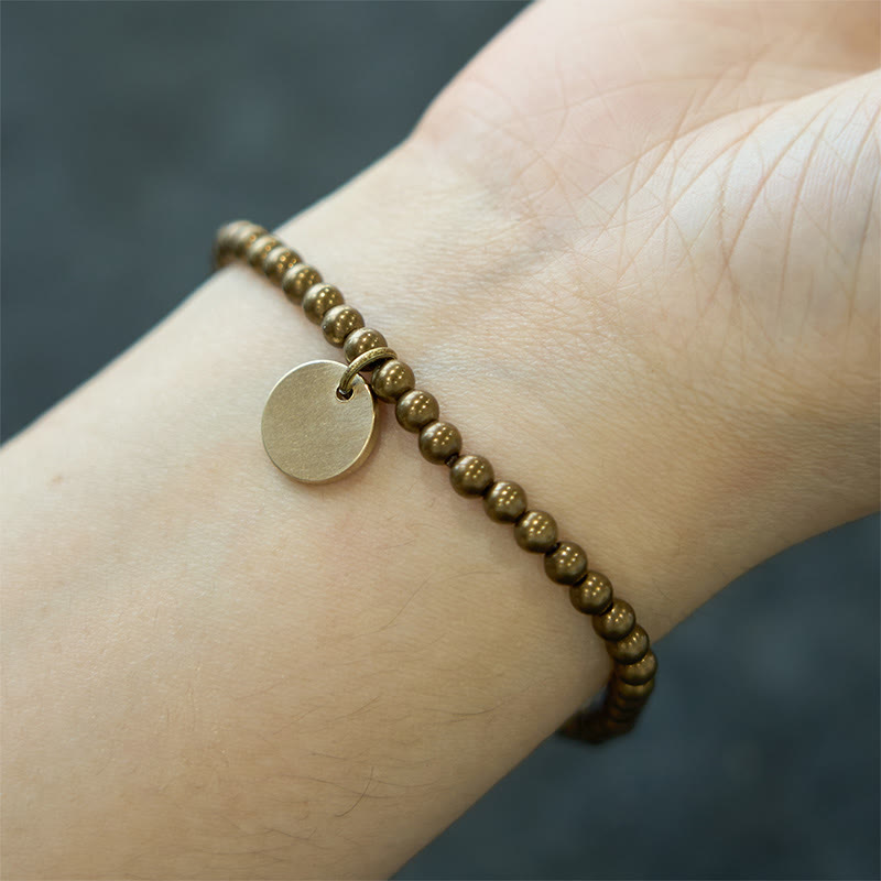 Buddha Stonesアメカジ真鍮銅バランスブレスレット - image 7