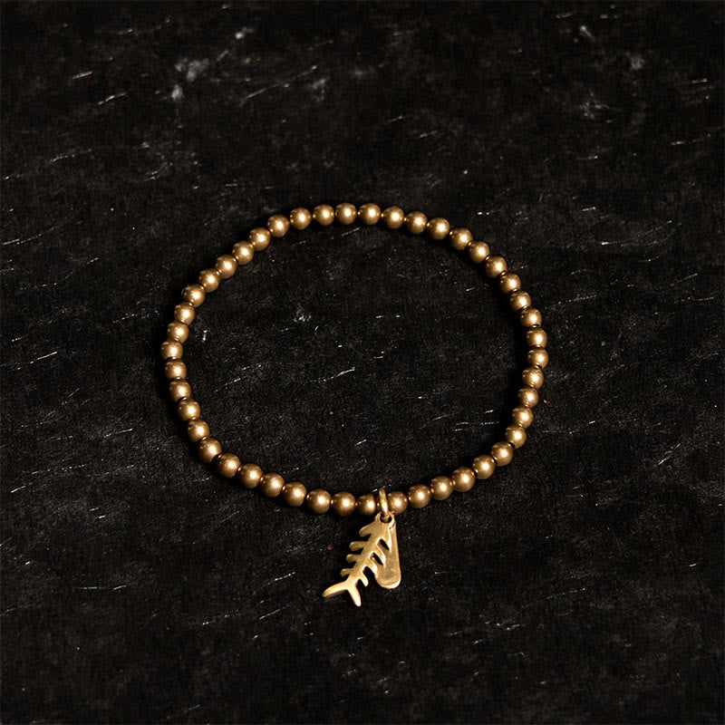 Buddha Stones銅魚骨ヒーリングブレスレット