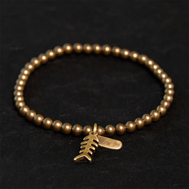 Buddha Stones銅魚骨ヒーリングブレスレット