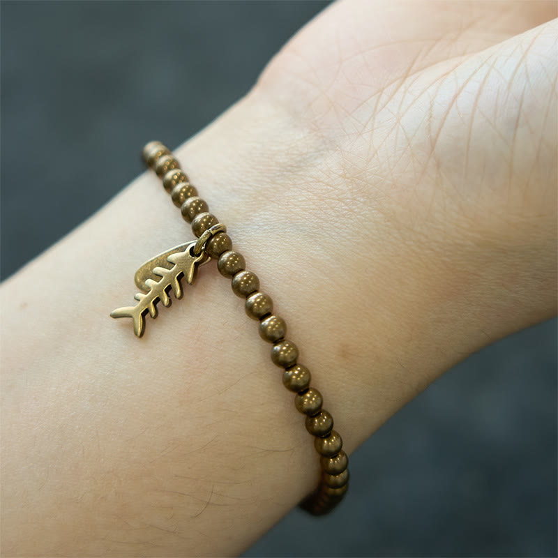 Buddha Stones銅魚骨ヒーリングブレスレット