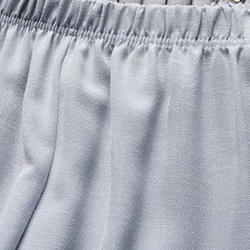 Buddha Stones 2点セット 唐装 無地 カエルボタン メンズ 長袖 シャツ パンツ セット - image 14