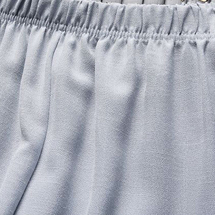 Buddha Stones 2点セット 唐装 無地 カエルボタン メンズ 長袖 シャツ パンツ セット - image 14