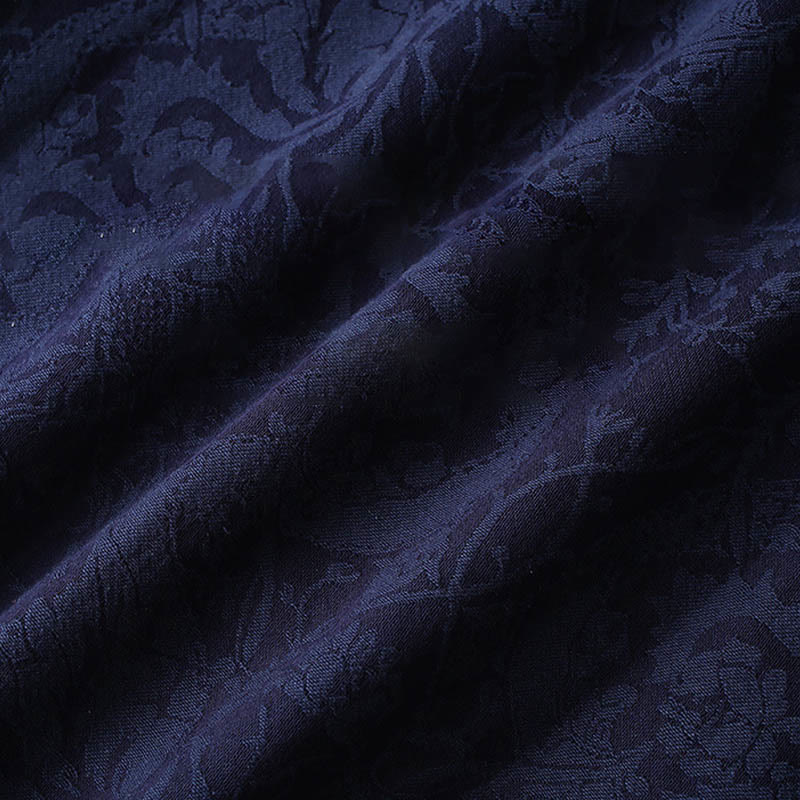 Buddha Stones 2点セット メンズ 唐装 ジャカード つる柄 カエルボタン コットン 長袖 シャツ パンツ セット - image 8