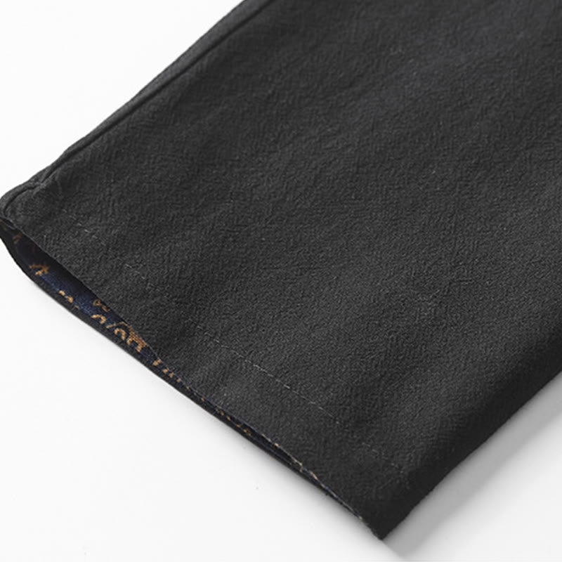 Buddha Stones秋冬 メンズ コットン ミドル丈コート 両面ジャケット - image 14