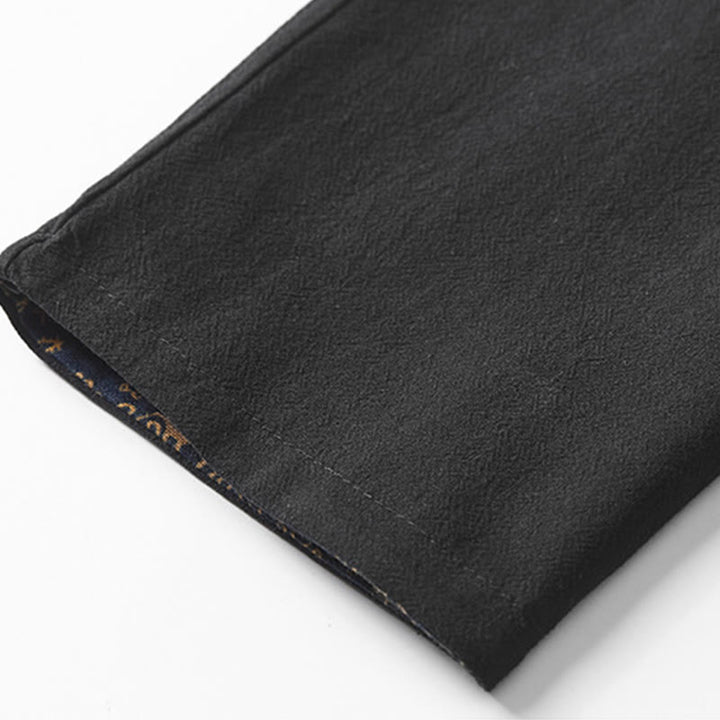 Buddha Stones秋冬 メンズ コットン ミドル丈コート 両面ジャケット - image 14