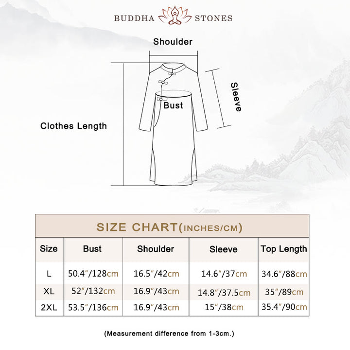 Buddha Stones2点セット 無地デザイン 禅 太極拳 瞑想服 コットンリネン トップス パンツ レディース セット - image 5