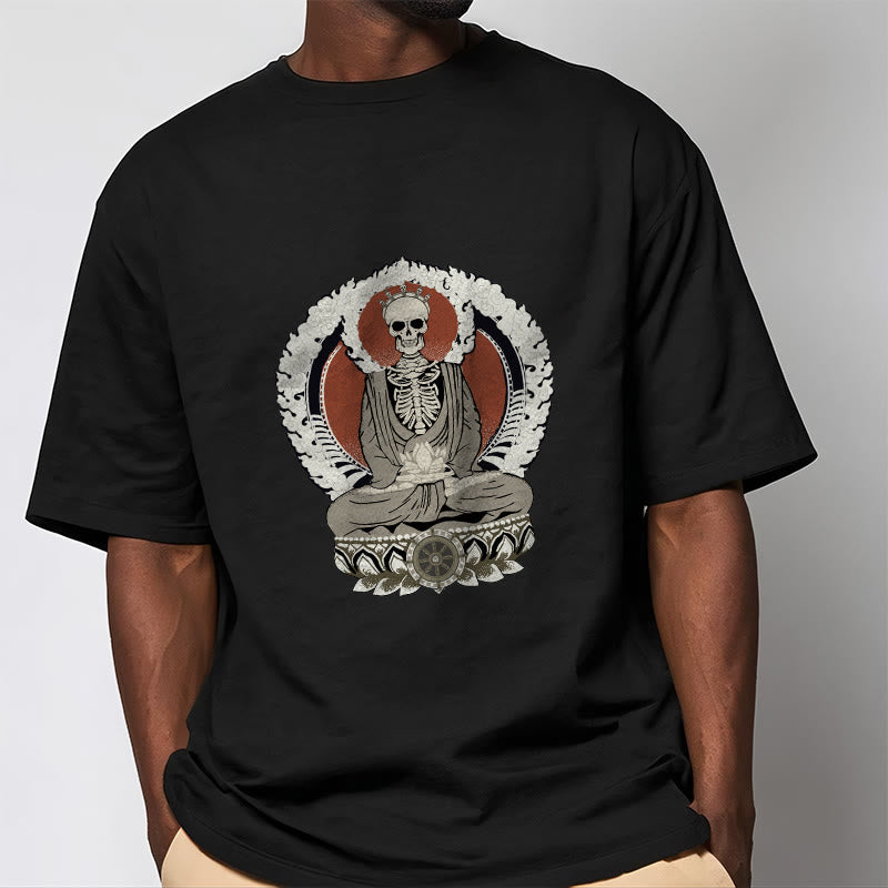 Buddha Stonesスケルトン柄Tシャツ - image 2