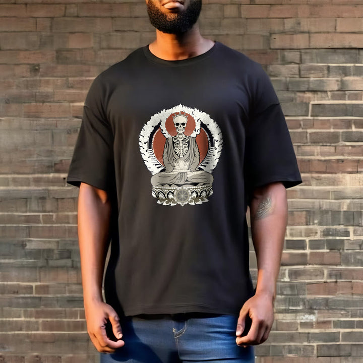 Buddha Stonesスケルトン柄Tシャツ - image 4
