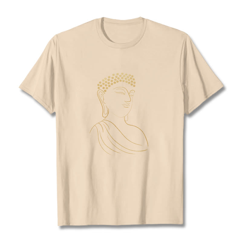 Buddha Stones瞑想する仏陀の柄 Tシャツ - ビスク - 2XL - image 9