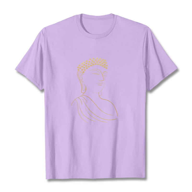 Buddha Stones瞑想する仏陀の柄 Tシャツ - 梅 - 2XL - image 17