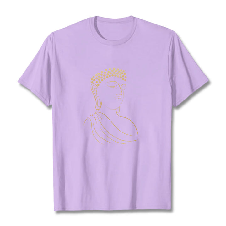 Buddha Stones瞑想する仏陀の柄 Tシャツ - 梅 - 2XL - image 17