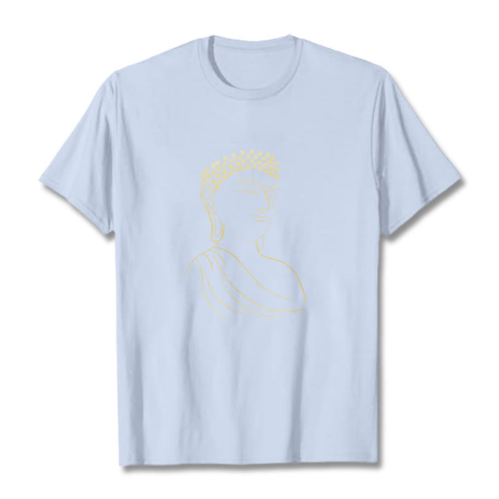 Buddha Stones瞑想する仏陀の柄 Tシャツ - ライトシアン - 2XL - image 19