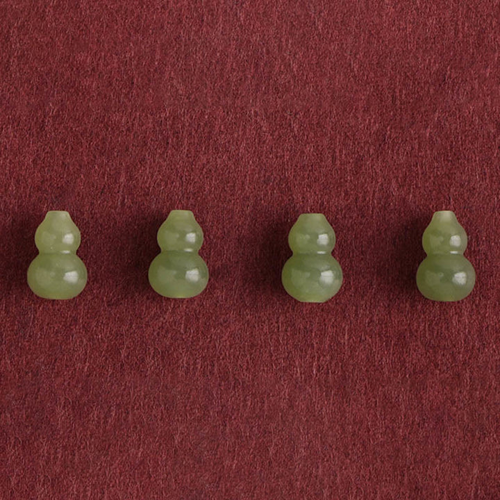 Buddha Stones天然和田翡翠ひょうたん守護幸運編み込みブレスレットアンクレット