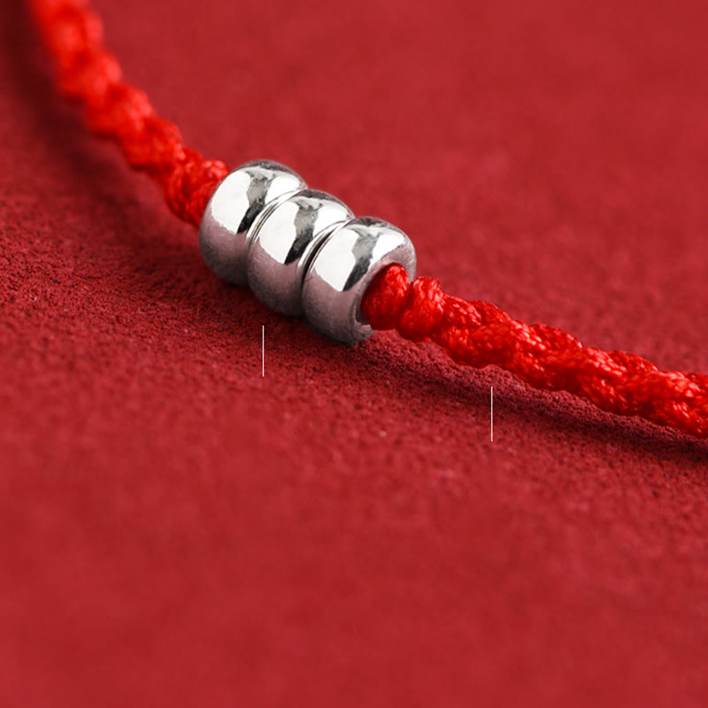 Buddha Stones925 スターリングシルバー ビーズ 守護 幸運 編み込み ブレスレット アンクレット - image 13