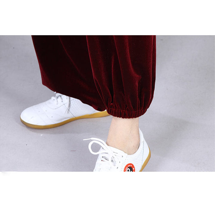 Buddha Stones 2点セット 秋冬 太極拳 気功 練習用 ユニセックス カエルボタン 瞑想 ベロア ウェア セット - image 12