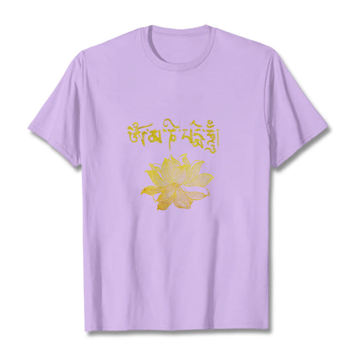 Buddha Stones黄金蓮 サンスクリットTシャツ - 梅 - 2XL - image 15
