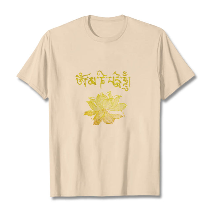 Buddha Stones黄金蓮 サンスクリットTシャツ - ビスク - 2XL - image 17