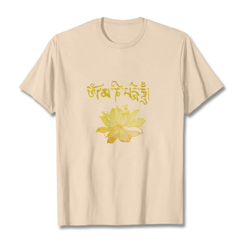 Buddha Stones黄金蓮 サンスクリットTシャツ - ビスク - 2XL - image 18