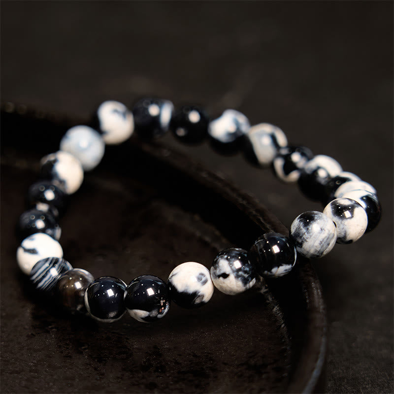 Buddha Stonesオルカアゲート 守護ブレスレット