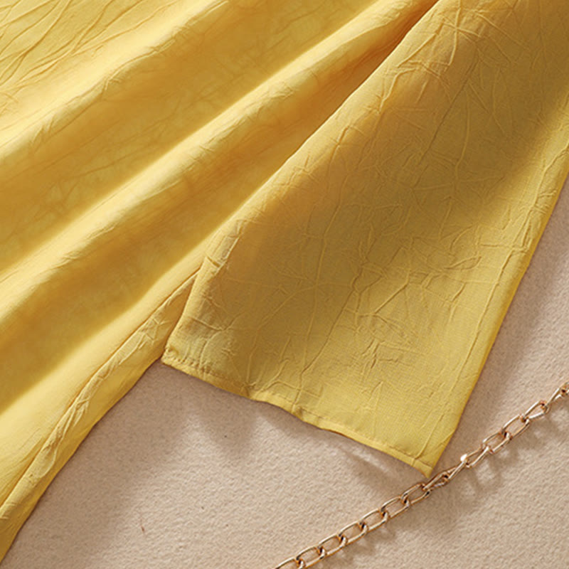 Buddha Stonesレディース フラワー刺繍 フロッグボタン シャツドレス ワイドレッグパンツ - image 8