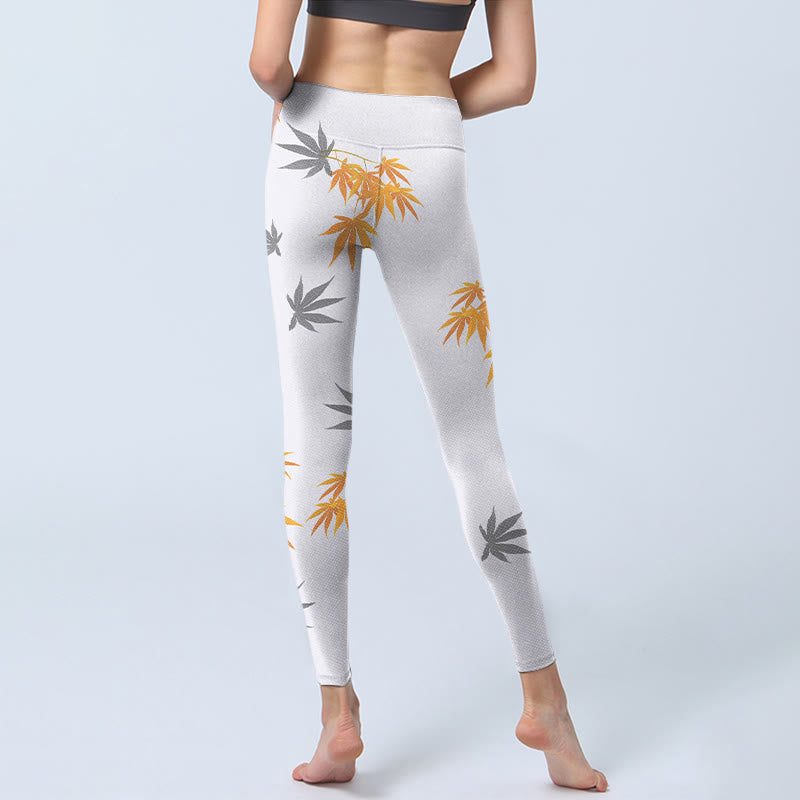 Buddha Stonesメープル ジムレギンス レディース ヨガパンツ - image 7