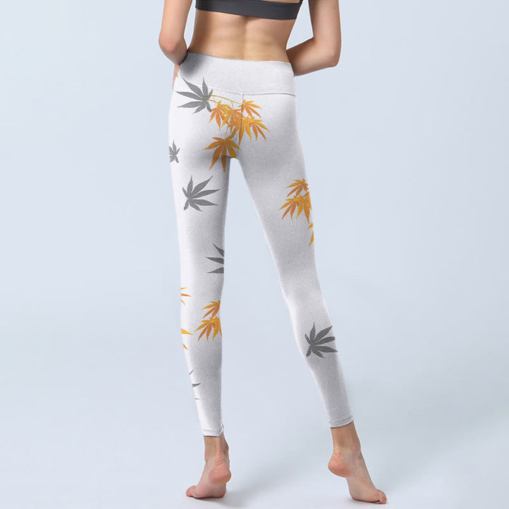 Buddha Stonesメープル ジムレギンス レディース ヨガパンツ - image 7