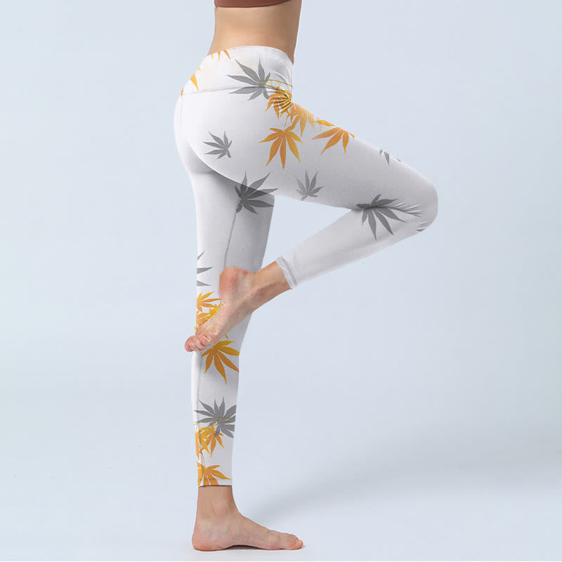 Buddha Stonesメープル ジムレギンス レディース ヨガパンツ - image 4