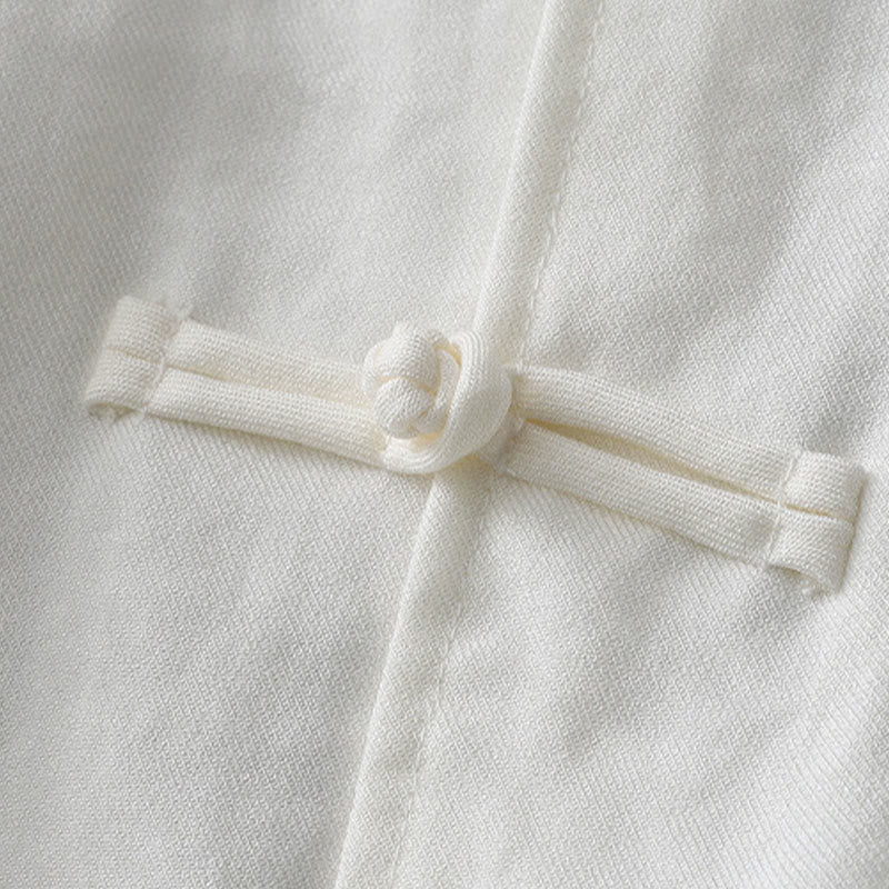 Buddha Stones無地ボタン長袖レディースシャツ - image 4