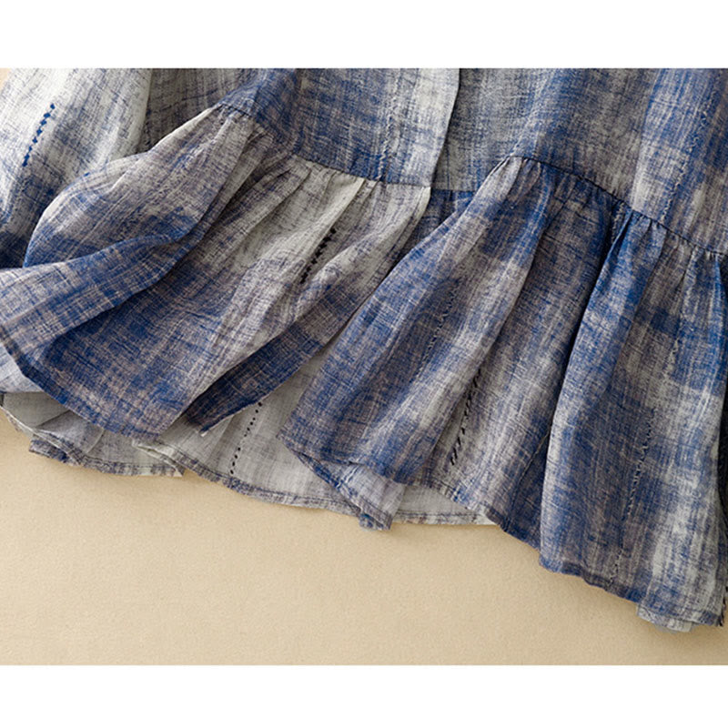 Buddha Stonesタイダイボタン 長袖コットンシャツ - image 11