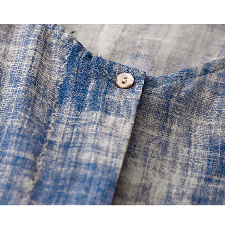 Buddha Stonesタイダイボタン 長袖コットンシャツ - image 10