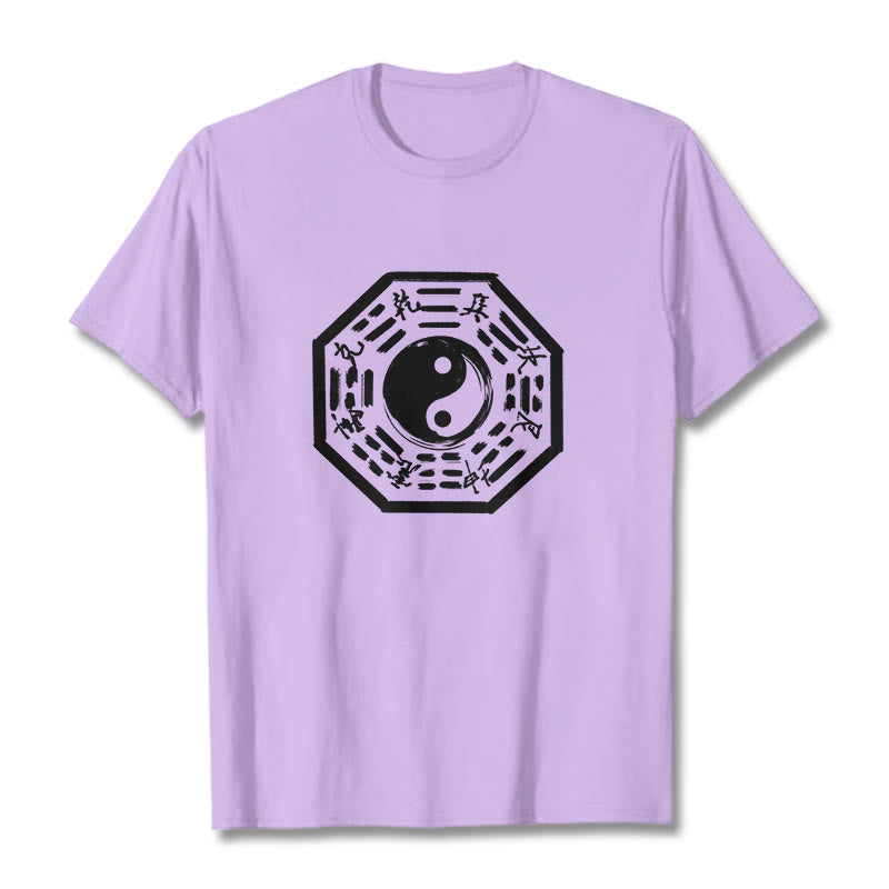 Buddha Stones八卦柄コットンTシャツ - 梅 - 2XL - image 17