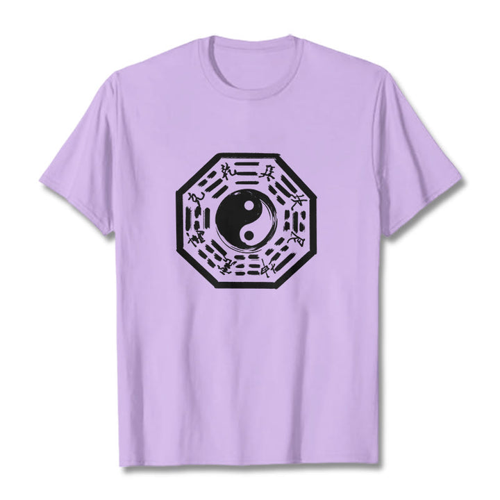 Buddha Stones八卦柄コットンTシャツ - 梅 - 2XL - image 16
