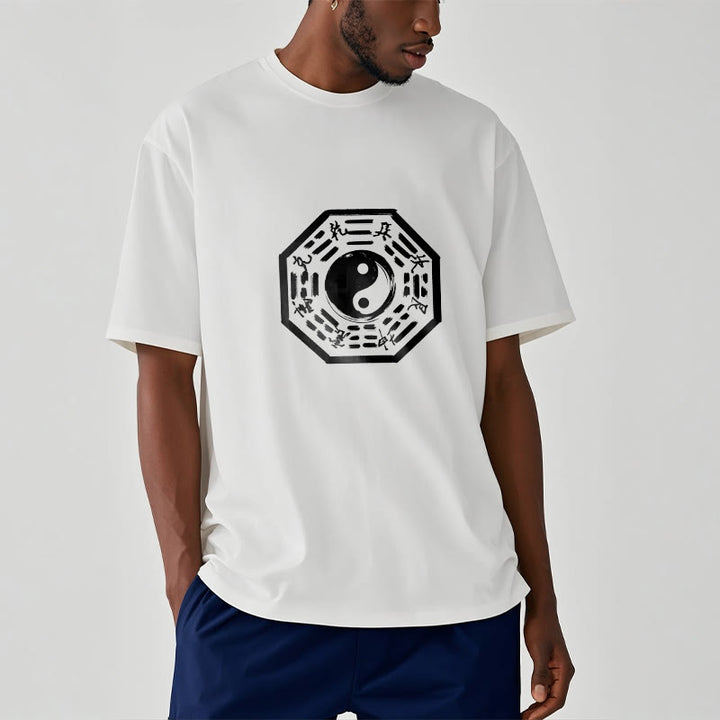 Buddha Stones八卦柄コットンTシャツ - image 6