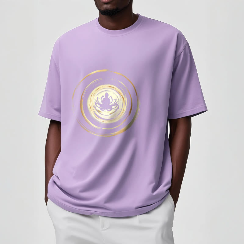 Buddha Stones瞑想仏蓮柄Tシャツ - image 18