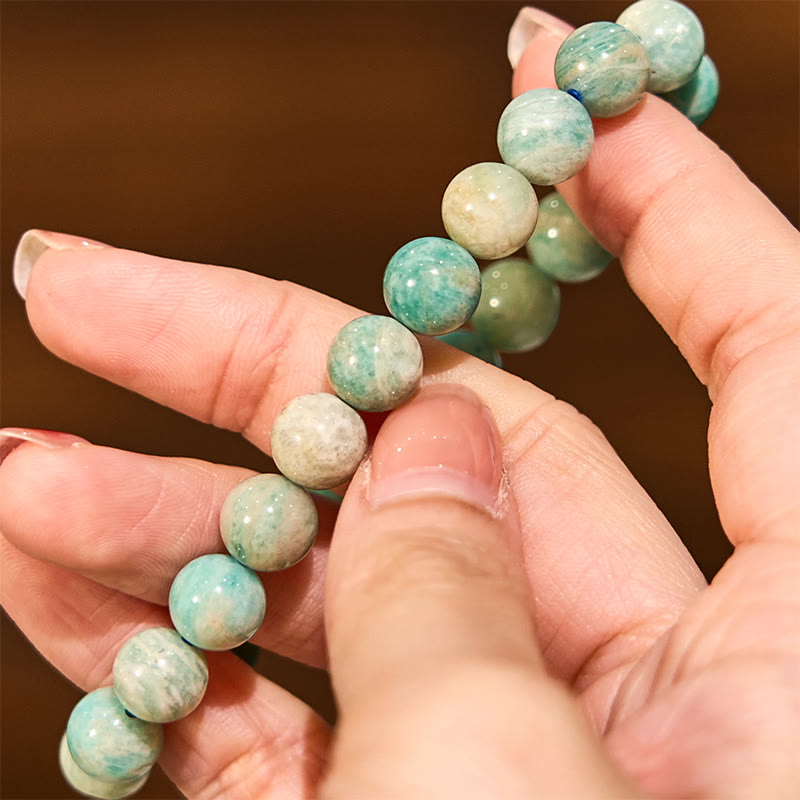 Buddha Stonesアマゾナイト ポジティブバランスブレスレット