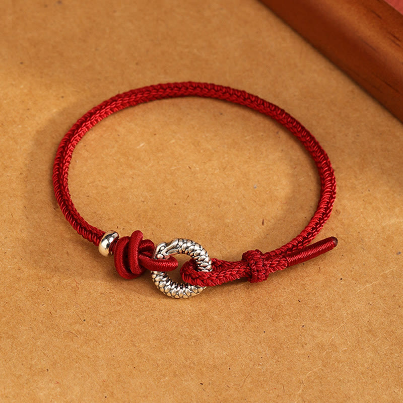 Buddha Stones999スターリングシルバー 龍年平和のお守りチャーム幸運ブレスレット  - 999スターリングシルバー（手首周り19～23cm） - image 12