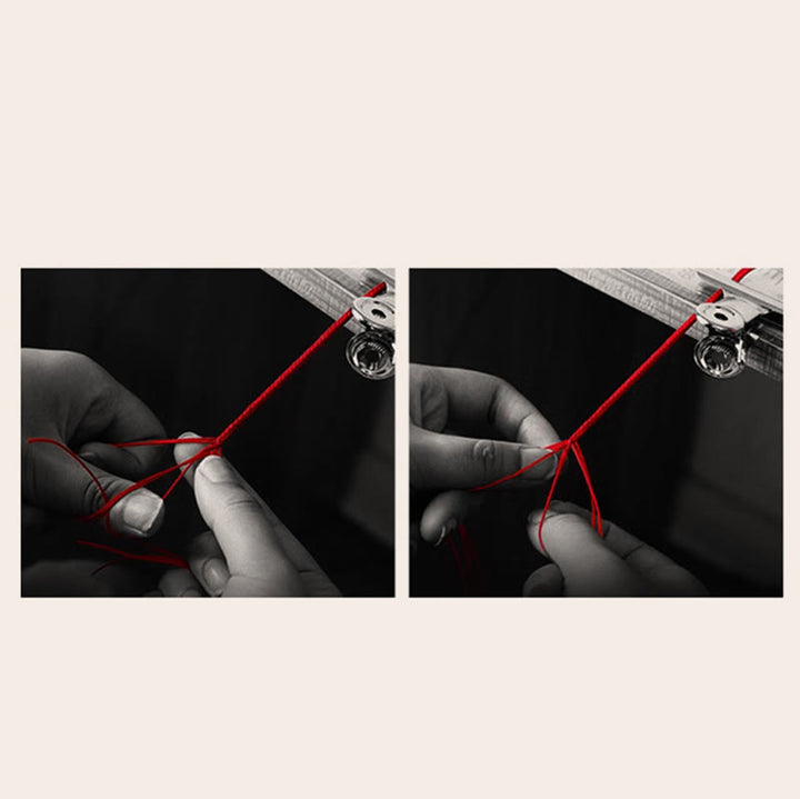 Buddha Stonesハンドメイド999スターリングシルバーエンドレスノットインフィニティシンボル幸運ロープブレスレット - image 19