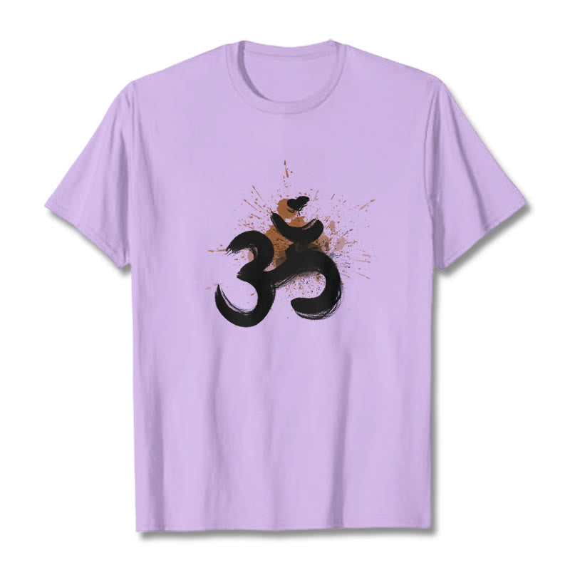 Buddha StonesOM サンスクリットデザイン コットンTシャツ - 梅 - 2XL - image 14
