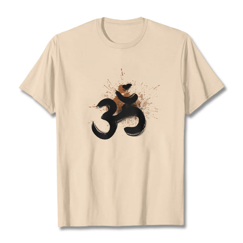 Buddha StonesOM サンスクリットデザイン コットンTシャツ - ビスク - 2XL - image 12