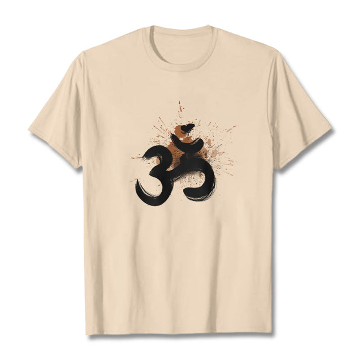 Buddha StonesOM サンスクリットデザイン コットンTシャツ - ビスク - 2XL - image 12