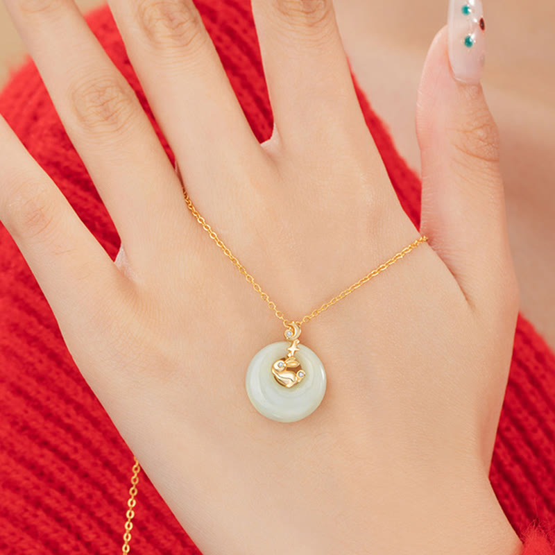 Buddha Stones中国十二支 和田翡翠 925 スターリングシルバー 豊穣のネックレスペンダント - image 15