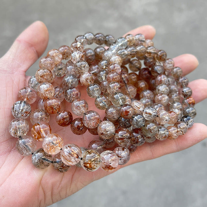 Buddha Stones天然スーパーセブンクリスタル ポジティブグロースブレスレット